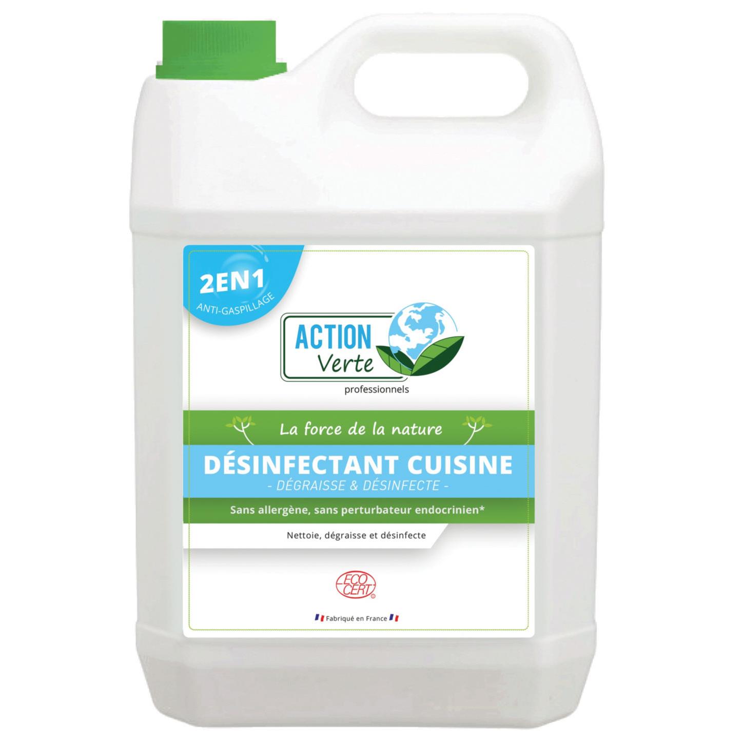 Dsinfectant cuisine Action Verte - bidon de 5 litres