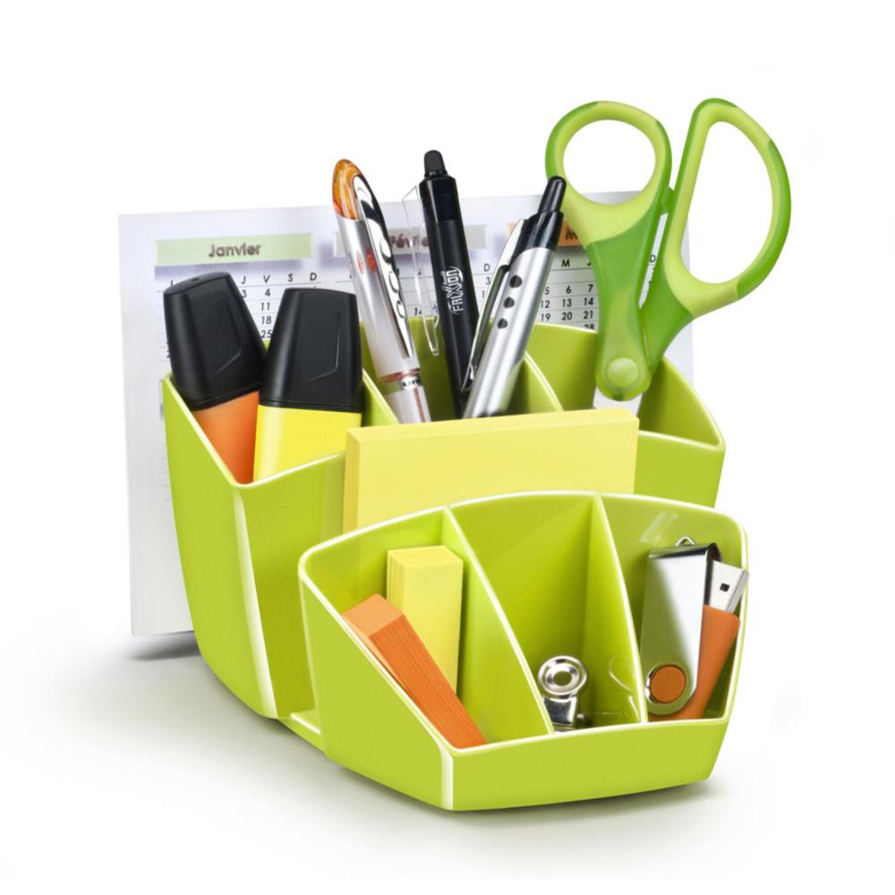 Pot  crayon CEP Gloss - multiples rangements - capacit 40 crayons - vert anis