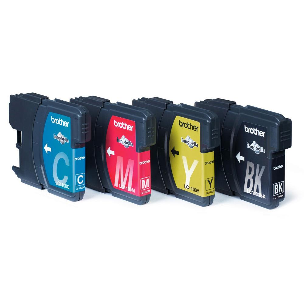 Cartouches pour imprimantes - Brother pack de cartouches d'encre lc1100hyvalbp originales  haut rendement