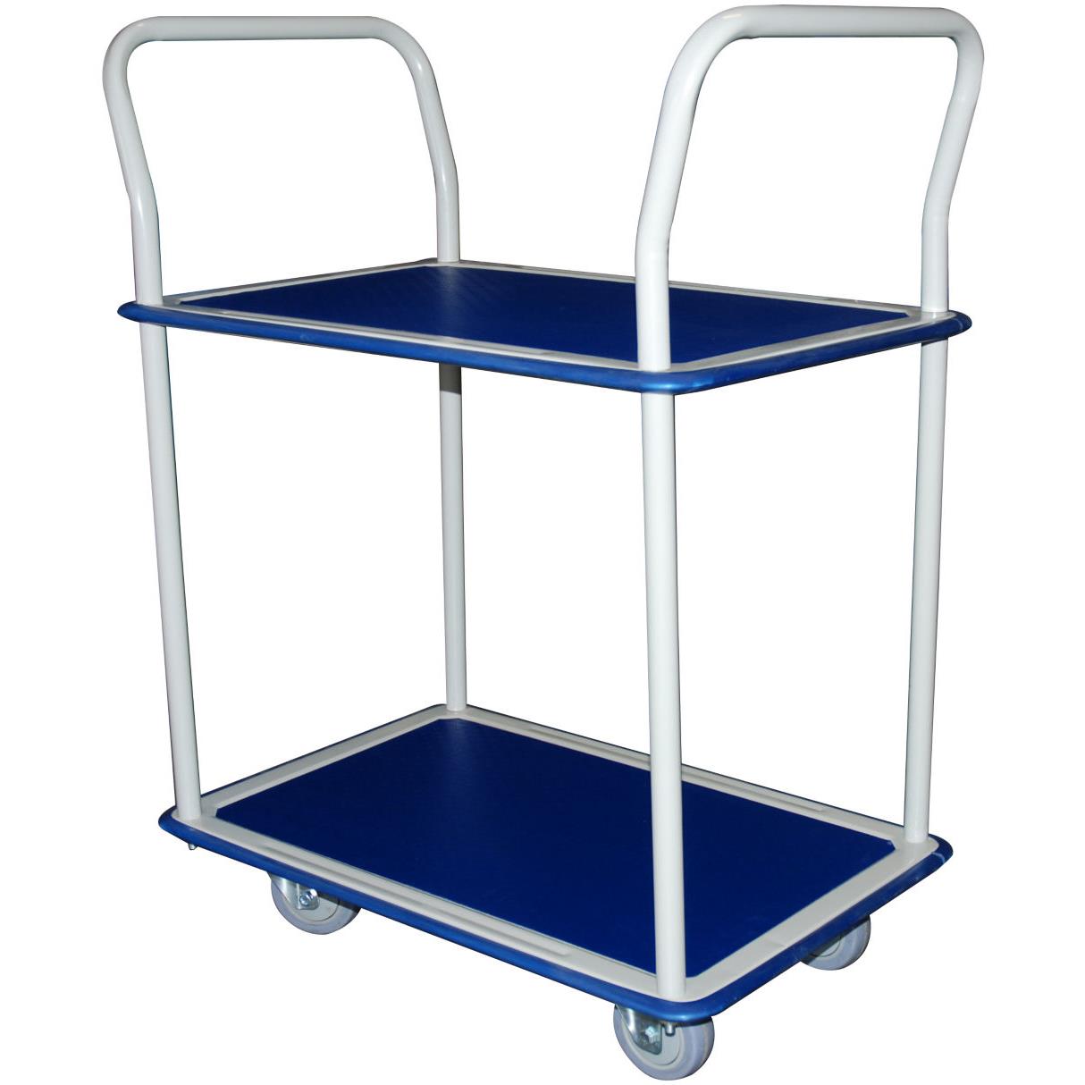 Chariot de manutention  2 plateaux - charges lourdes 250 kg
