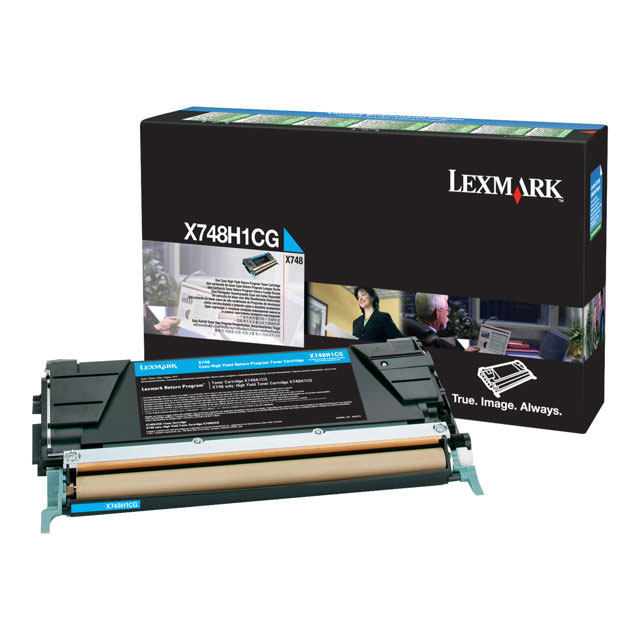 Cartouches de toner - Lexmark x748h1cg cartouche de toner 1 pice(s) original cyan