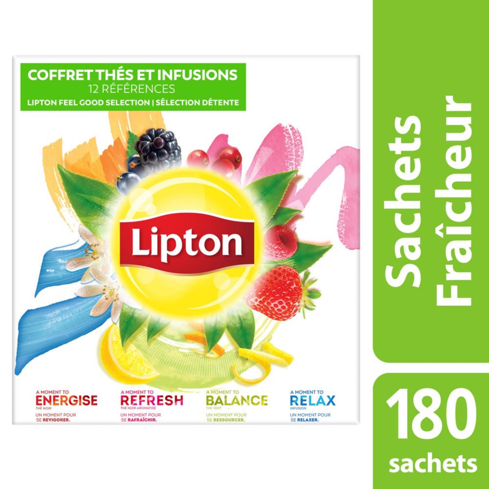 Coffret Ths et Infusions Feel Good Slection - 180 sachets fracheur - bote 12 x 15 units