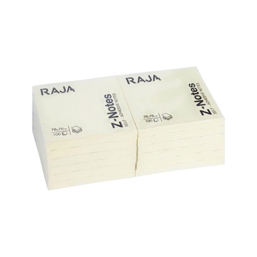 Bloc Pergamy - 7,6 x 7,6 cm - 100 feuilles repositionnables accordon - jaune