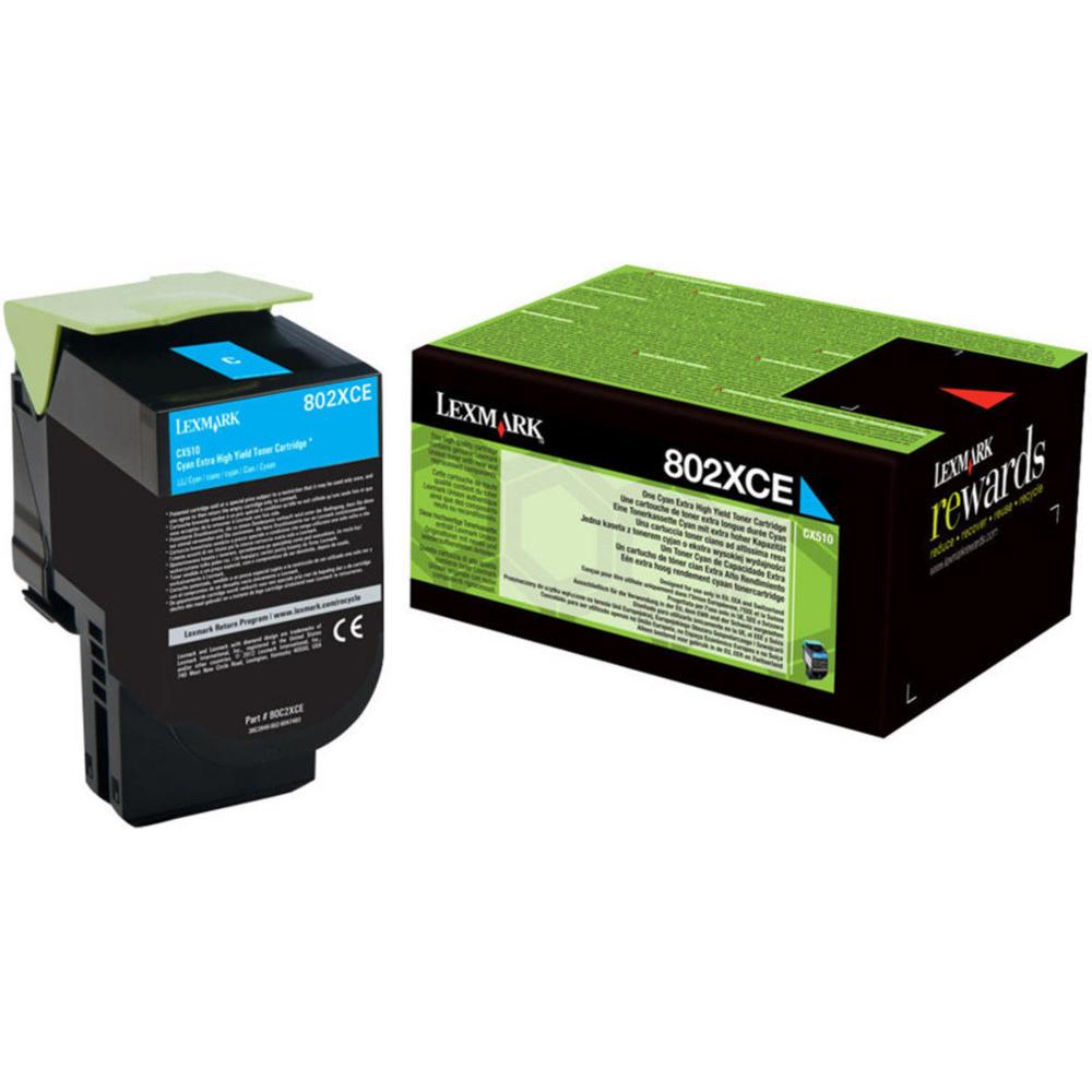 Cartouches de toner - Lexmark 80c2xce cartouche de toner 1 pice(s) original cyan