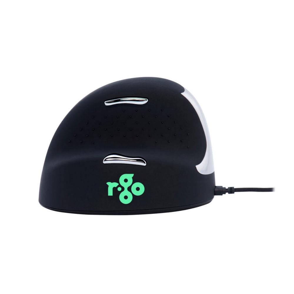 R-go tools r-go he break mouse, souris ergonomique, logiciel anti-rsi, moyen (longueur de la main 165-185mm), gaucher, filaire