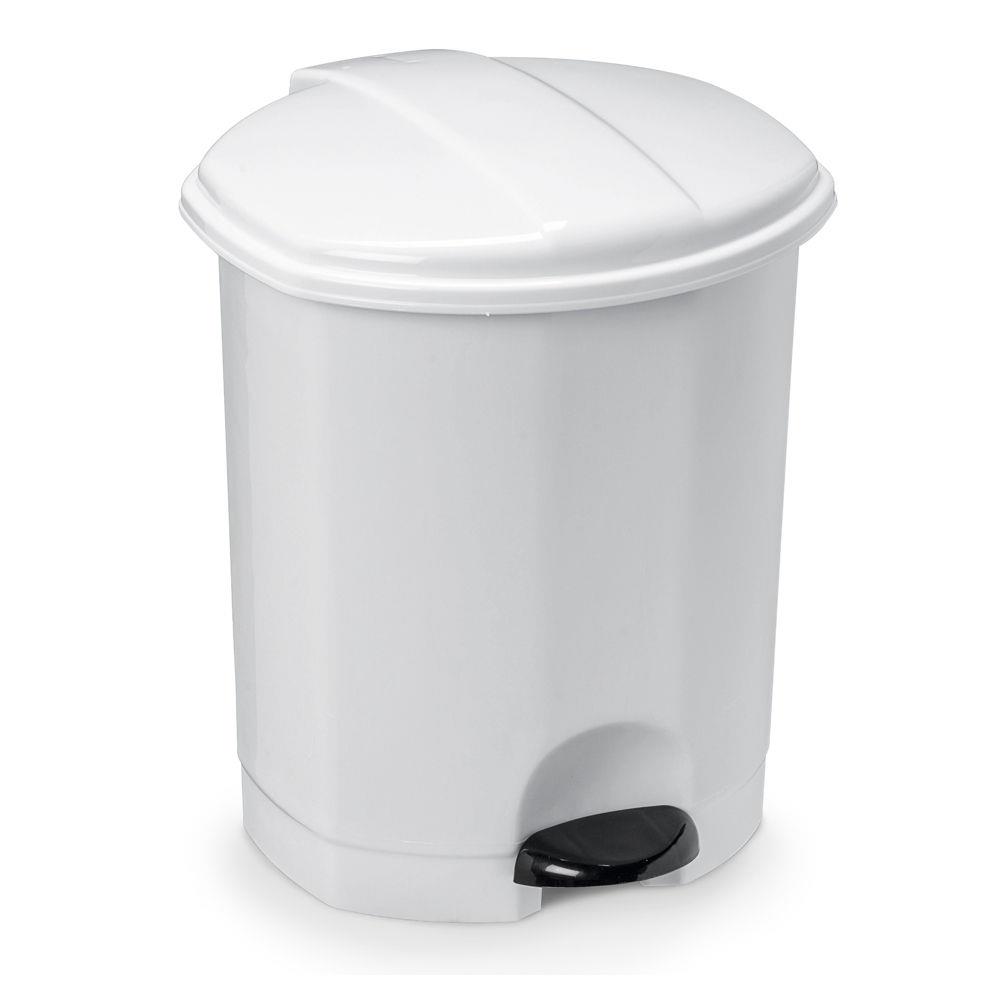 Poubelle sanitaire  pdale 5 L - Blanc