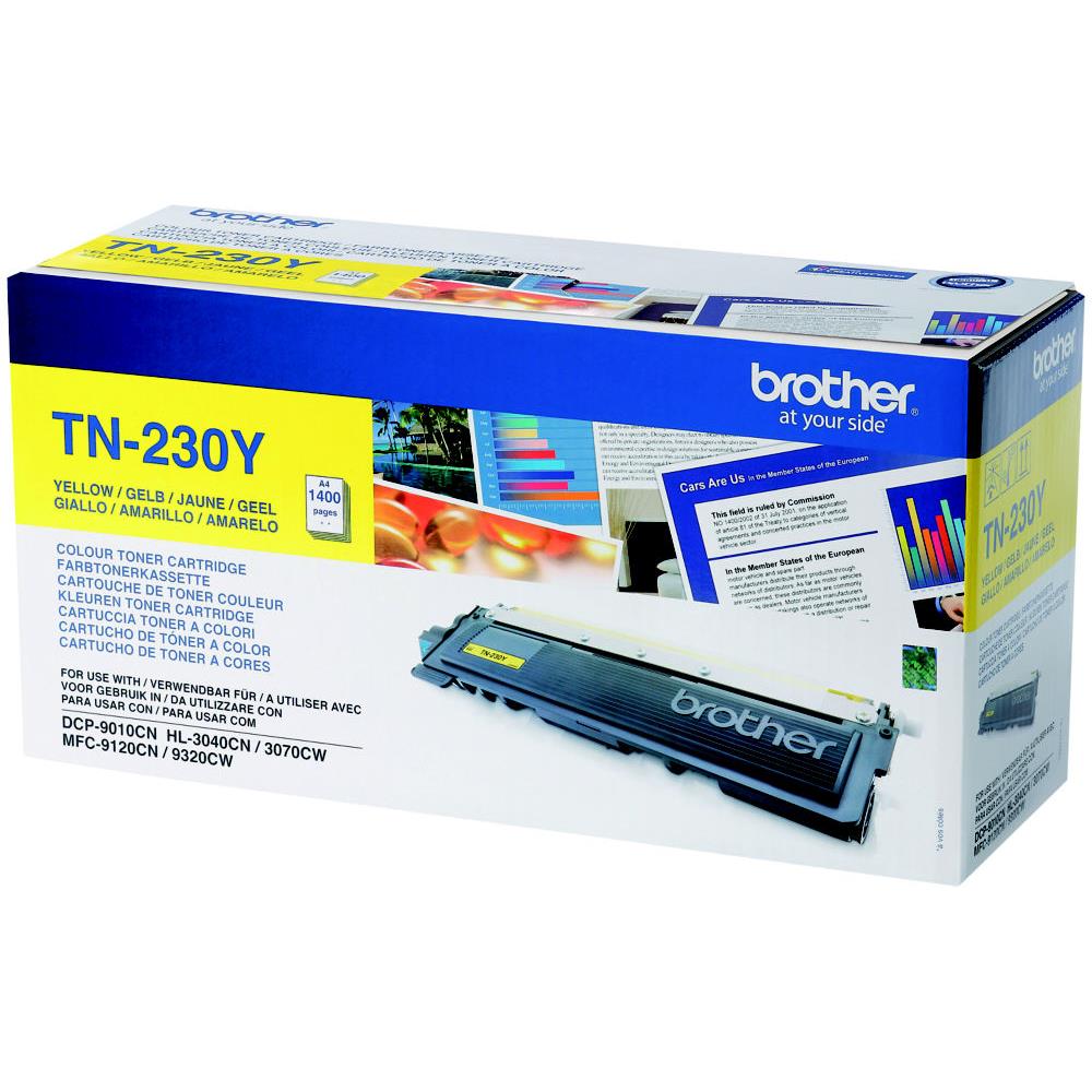 Cartouches de toner - Brother tn-230y - cartouche de toner originale - jaune