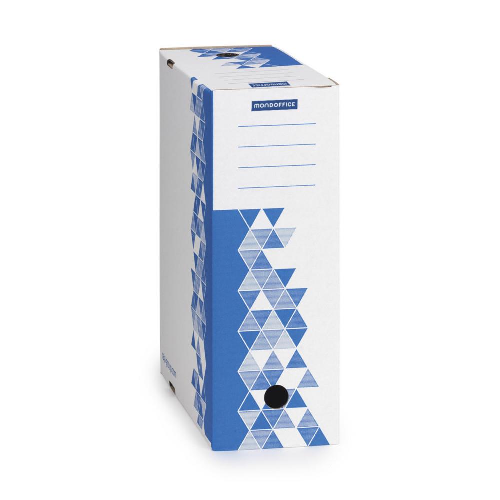 Bo�te archives Mondoffice Premium - Dos 12 cm - Bleu - Lot de 10