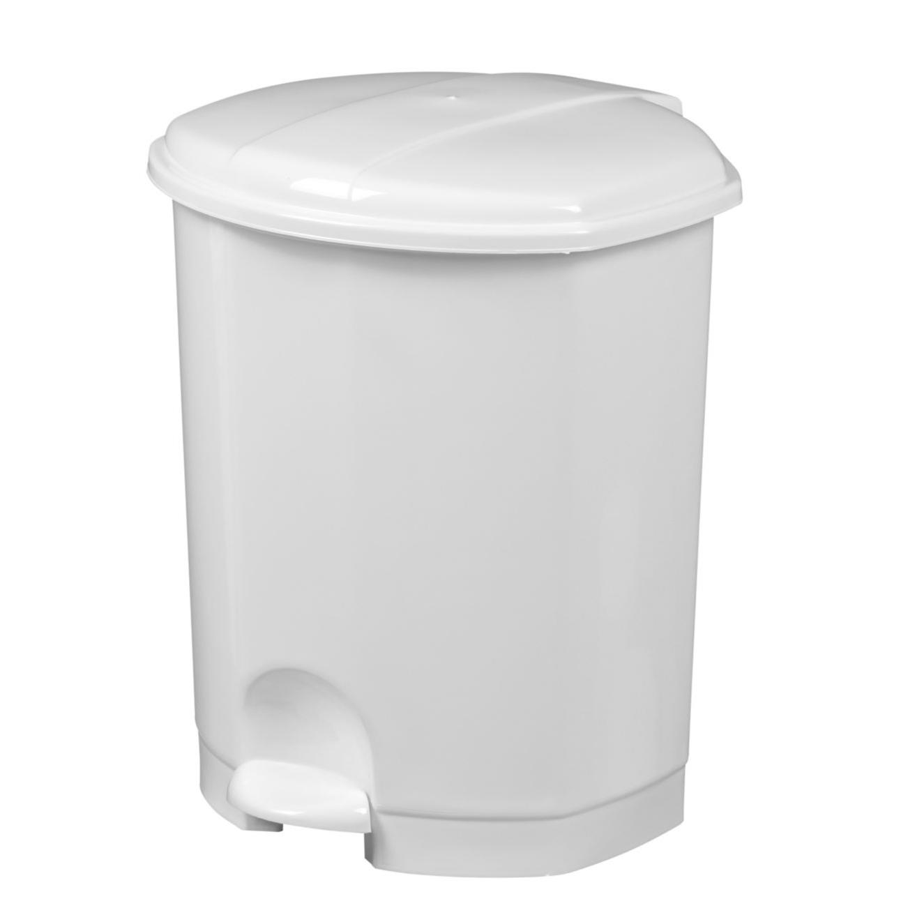 Poubelle  pdale Prima - 11 litres - blanc