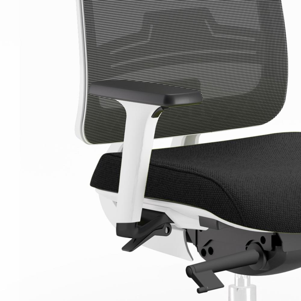 Paire accoudoirs rglables 4D pour sige Windsor - Blanc
