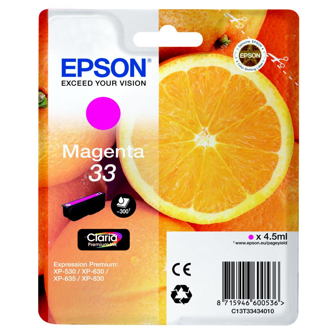 Cartouches pour imprimantes - Epson oranges cartouche " " - encre claria premium m