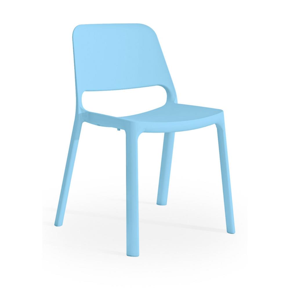 Chaise de runion & visiteur Uma en nylon - bleu