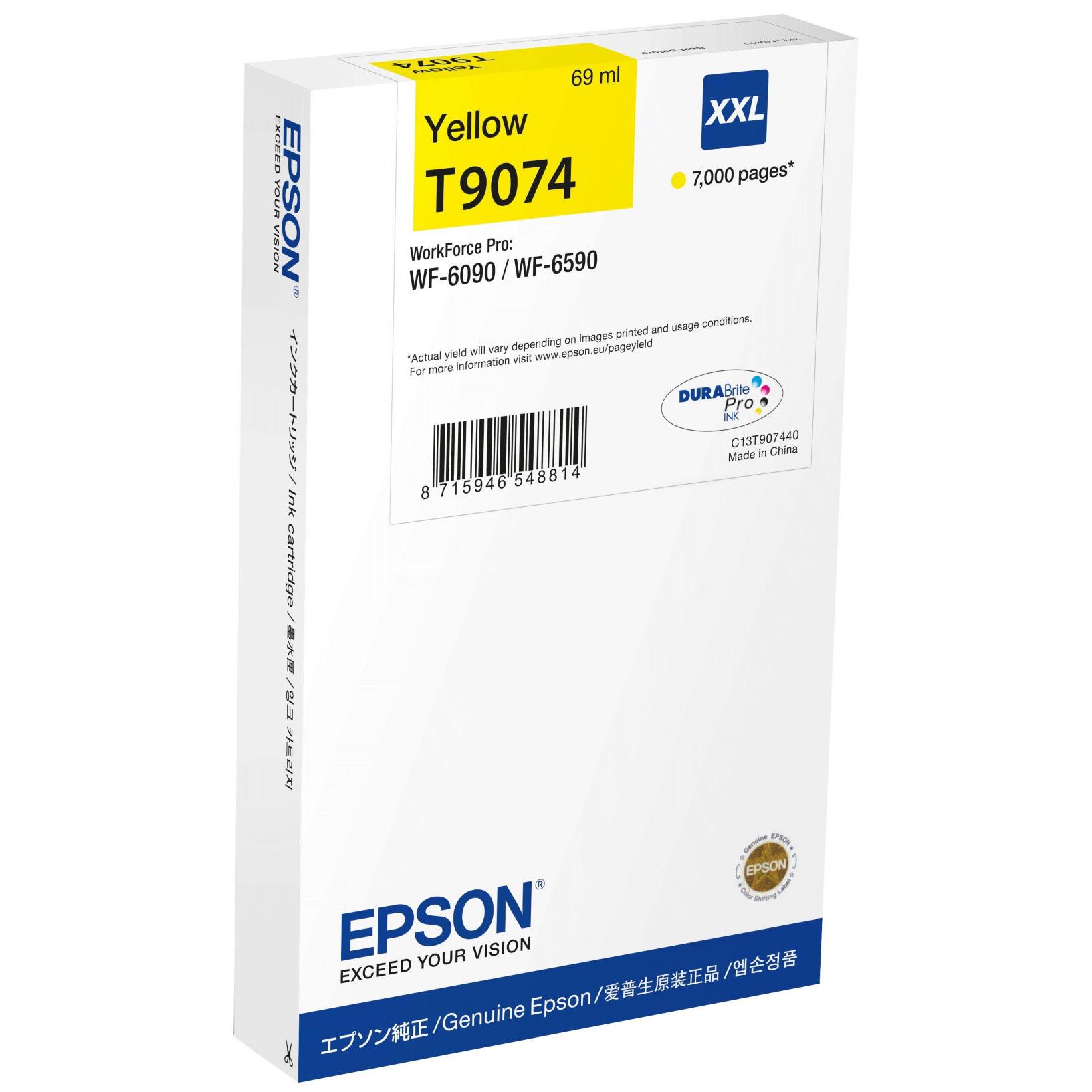 Cartouches pour imprimantes - Epson wf-6xxx ink cartridge yellow xxl