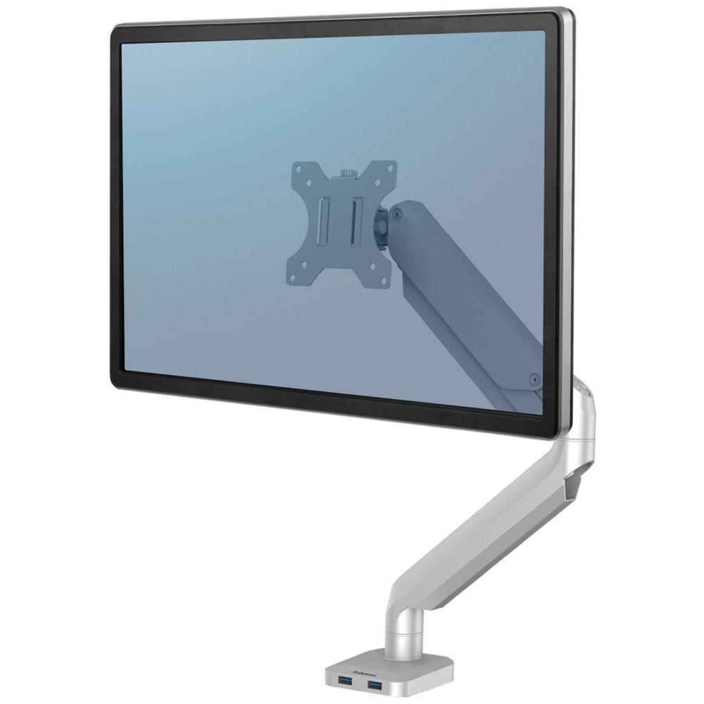 Bras porte-cran articul simple Fellowes Platinum Series - gris