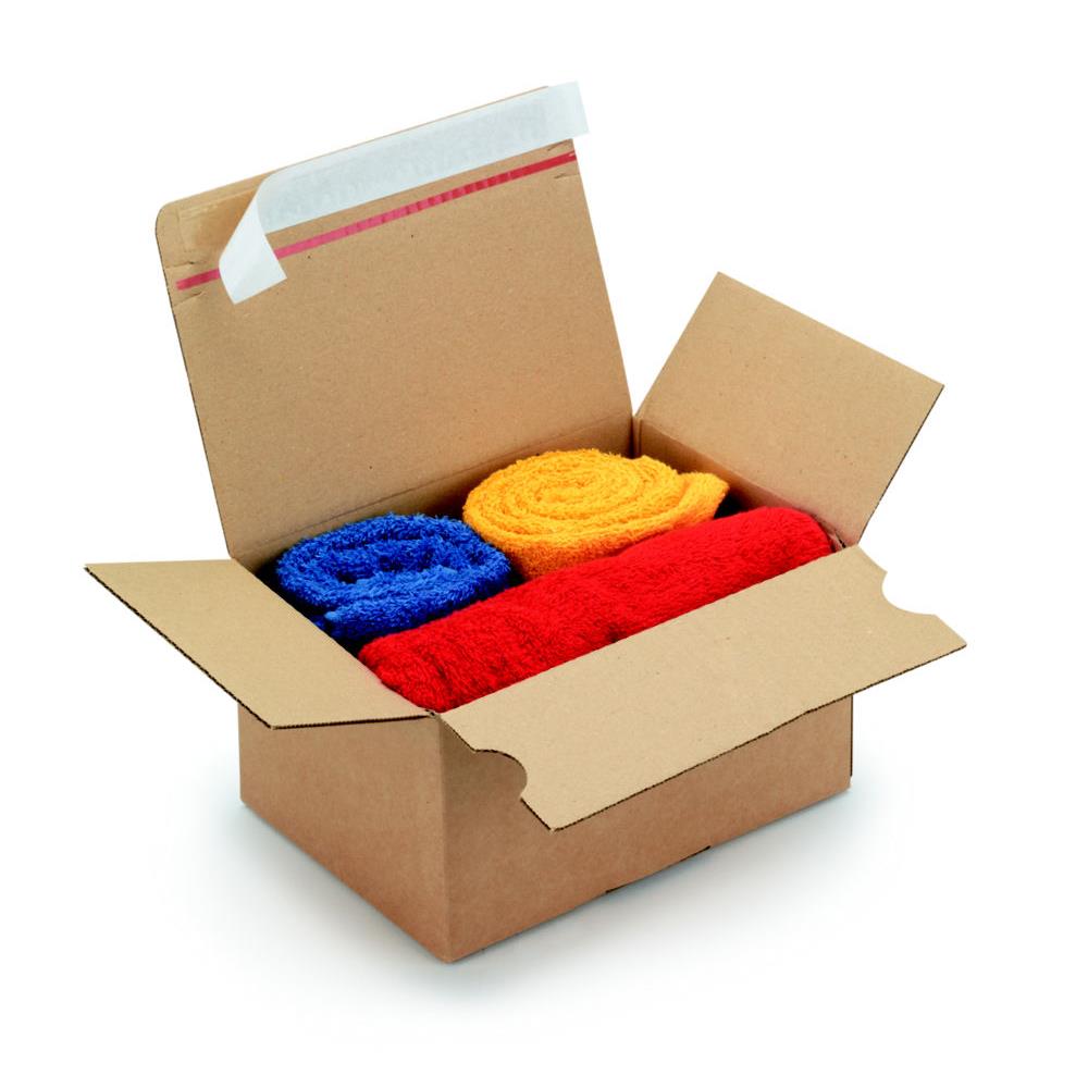 Caisse  montage instantan et fermeture adhsive en carton simple cannelure brun - L.int. 16 x l.13 x H.7 cm - Lot de 20