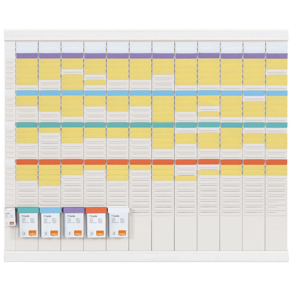 Planning  fiches T2 Nobo - 13 colonnes - 80 x 66 cm