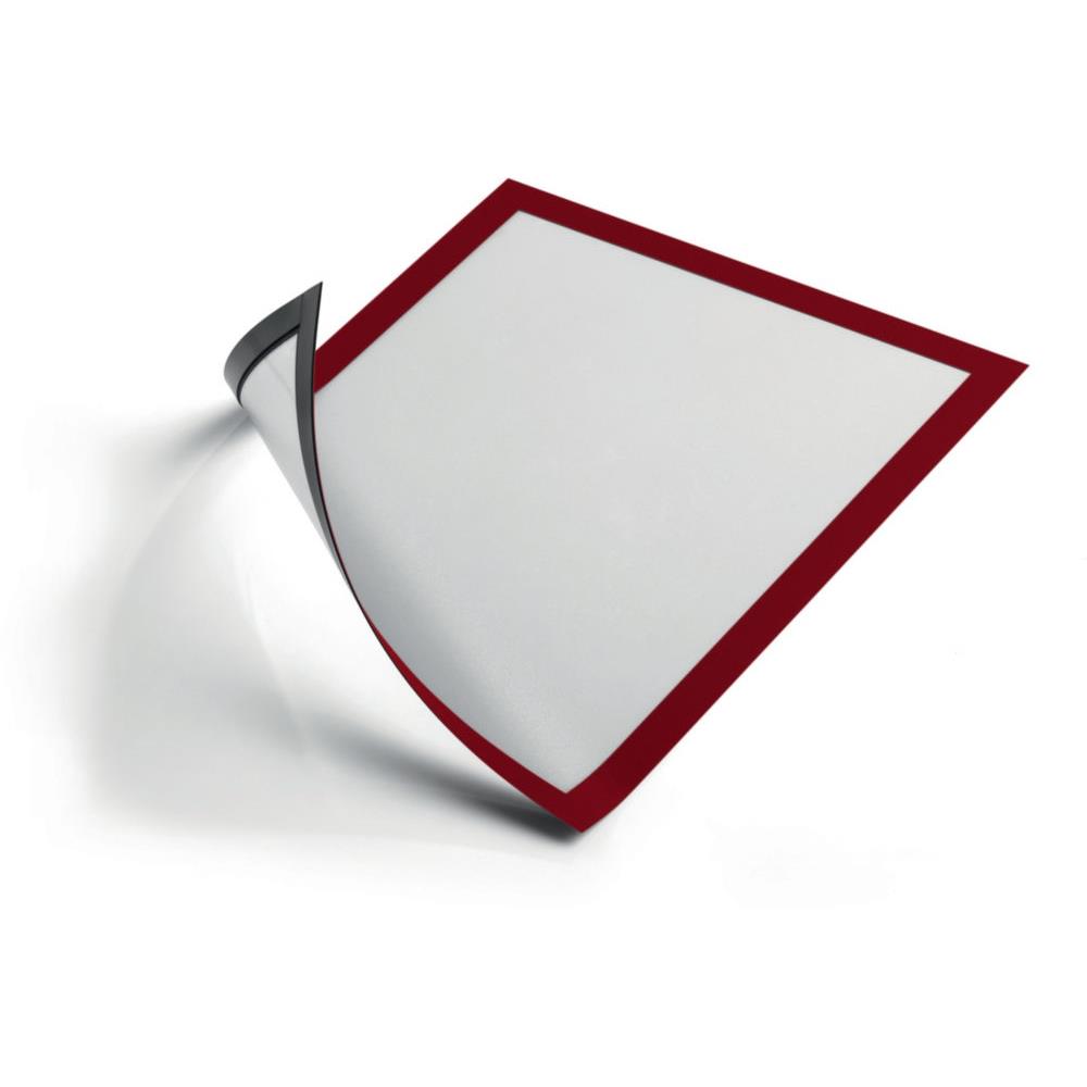 Cadres d'affichage magntique Duraframe - A4 - rouge - lot de 5