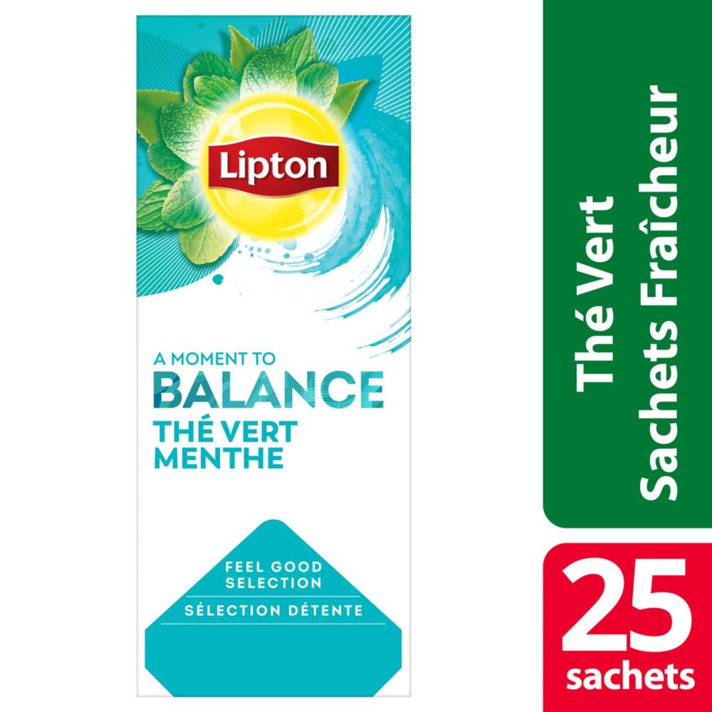 Th vert got menthe Lipton - bote de 25 sachets