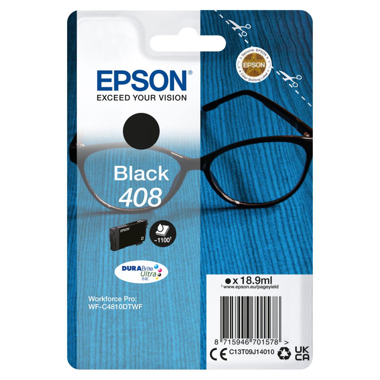 Cartouches pour imprimantes - Epson singlepack black 408 durabrite ultra ink