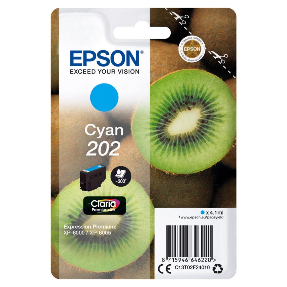 Cartouches pour imprimantes - Epson kiwi singlepack cyan 202 claria premium ink