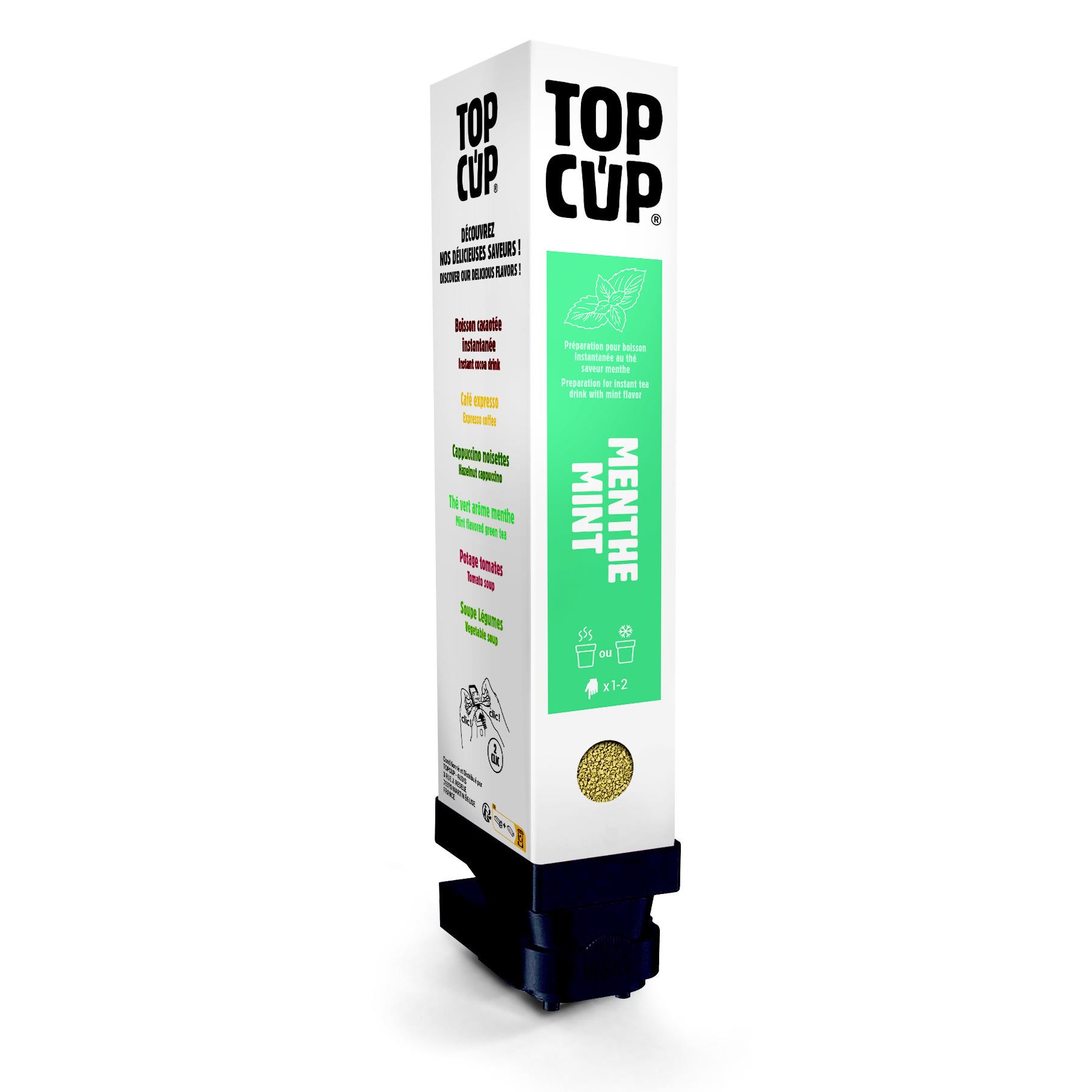 Cartouche boisson instantane Fisapac -  Th vert  la menthe - 52 doses