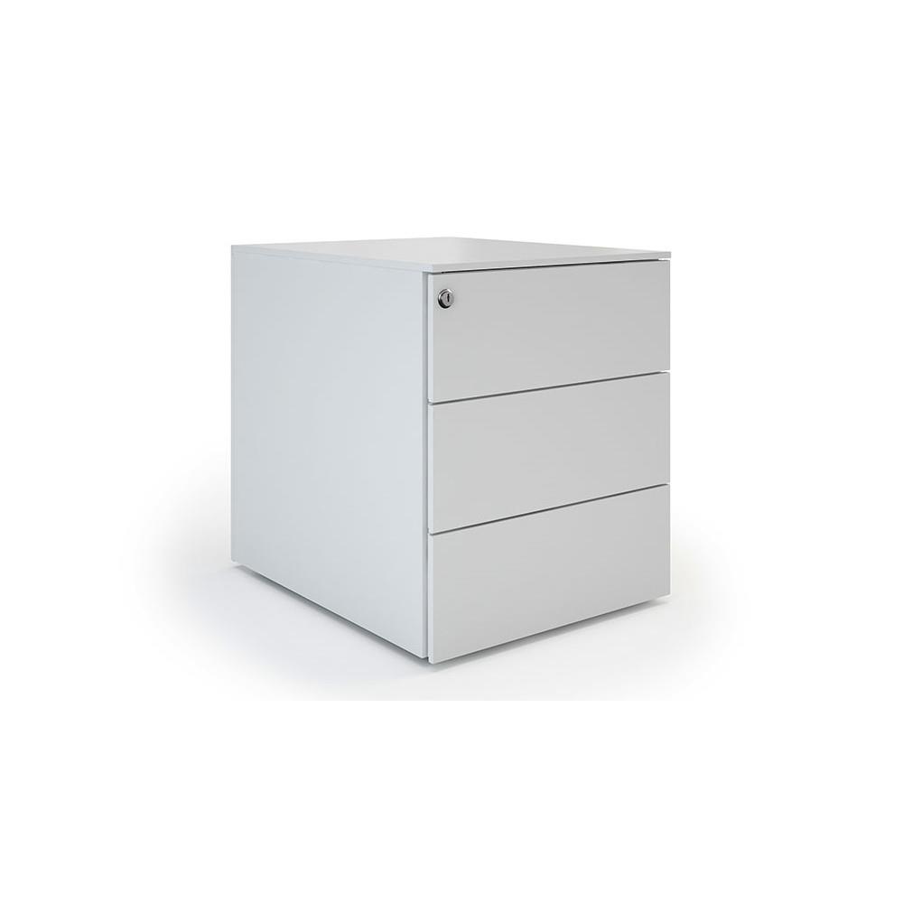 Caisson mobile mtal Classic - 3 tiroirs - Aluminium