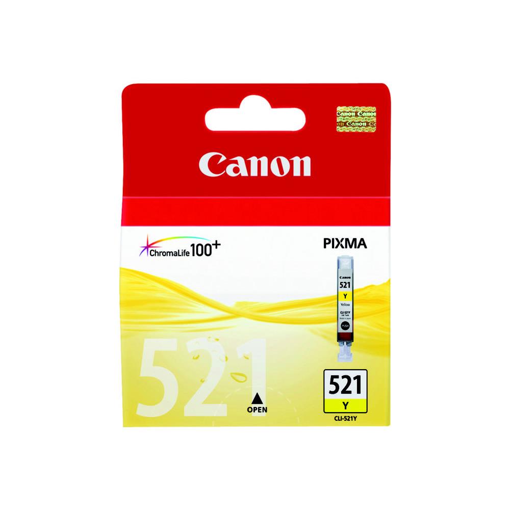 Cartouches pour imprimantes - Canon cartouche d'encre jaune cli-521y