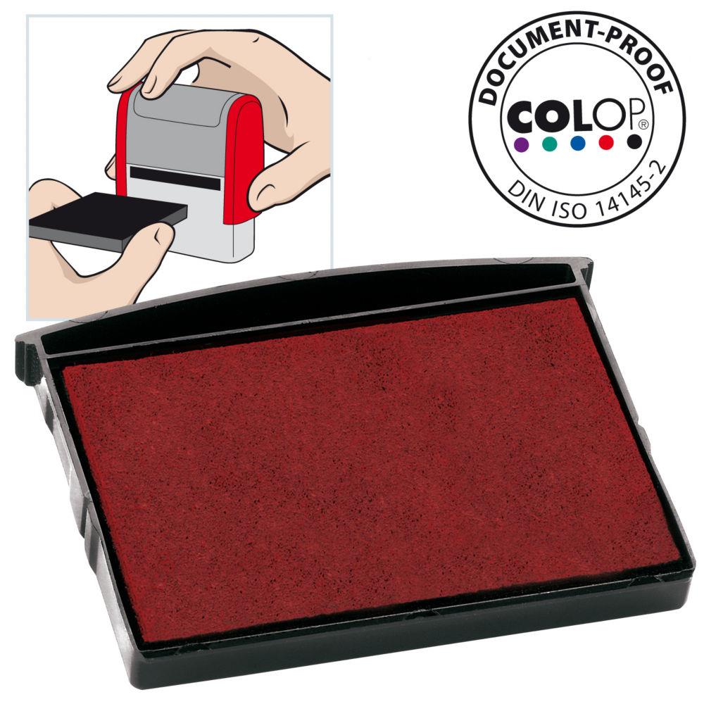 Cassette d'encre pr-encre Colop E/2600 pour timbre automatique Classic line 2600 - rouge - paquet 2 units