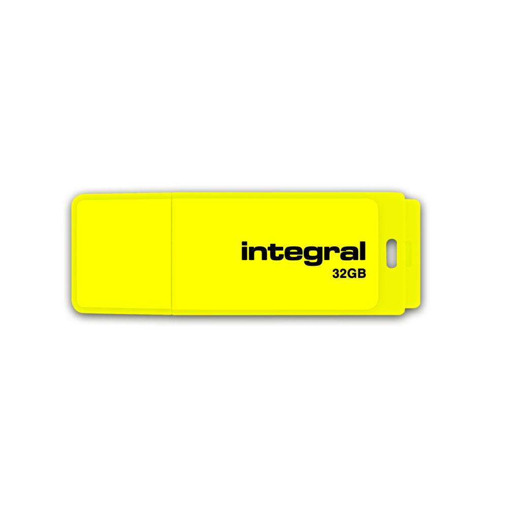 Cl USB Integral 2.0 Non - 32 GO - jaune