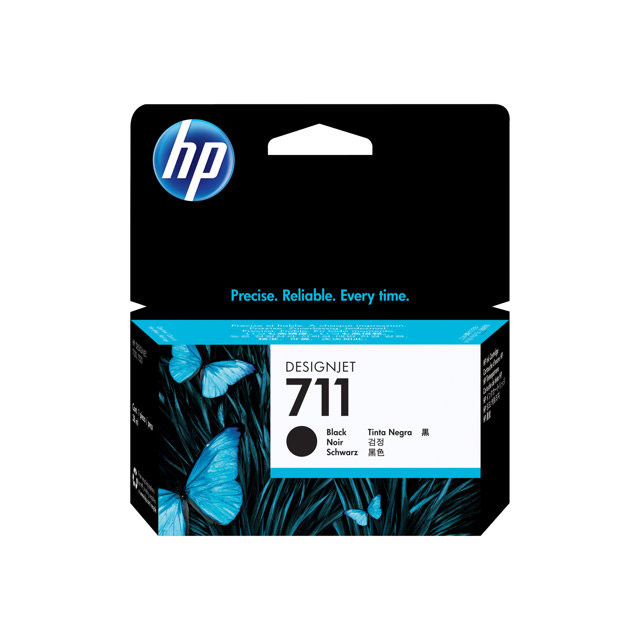 HP 711 - CZ129A - cartouche d'impression - 1 x noir - pour DesignJet T120 ePrinter, T520 ePrinter