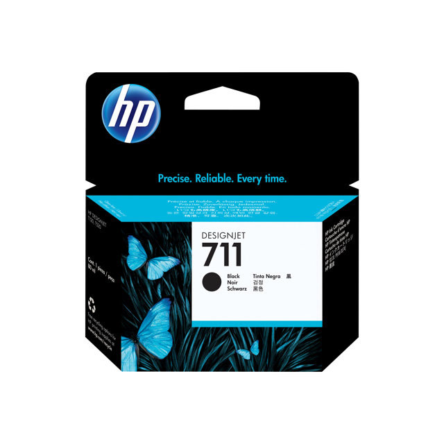 HP 711 - CZ133A - cartouche d'impression - 1 x noir - pour DesignJet T120 ePrinter, T520 ePrinter