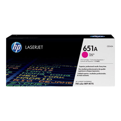Cartouches de toner - Hp 651a toner laserjet magenta authentique