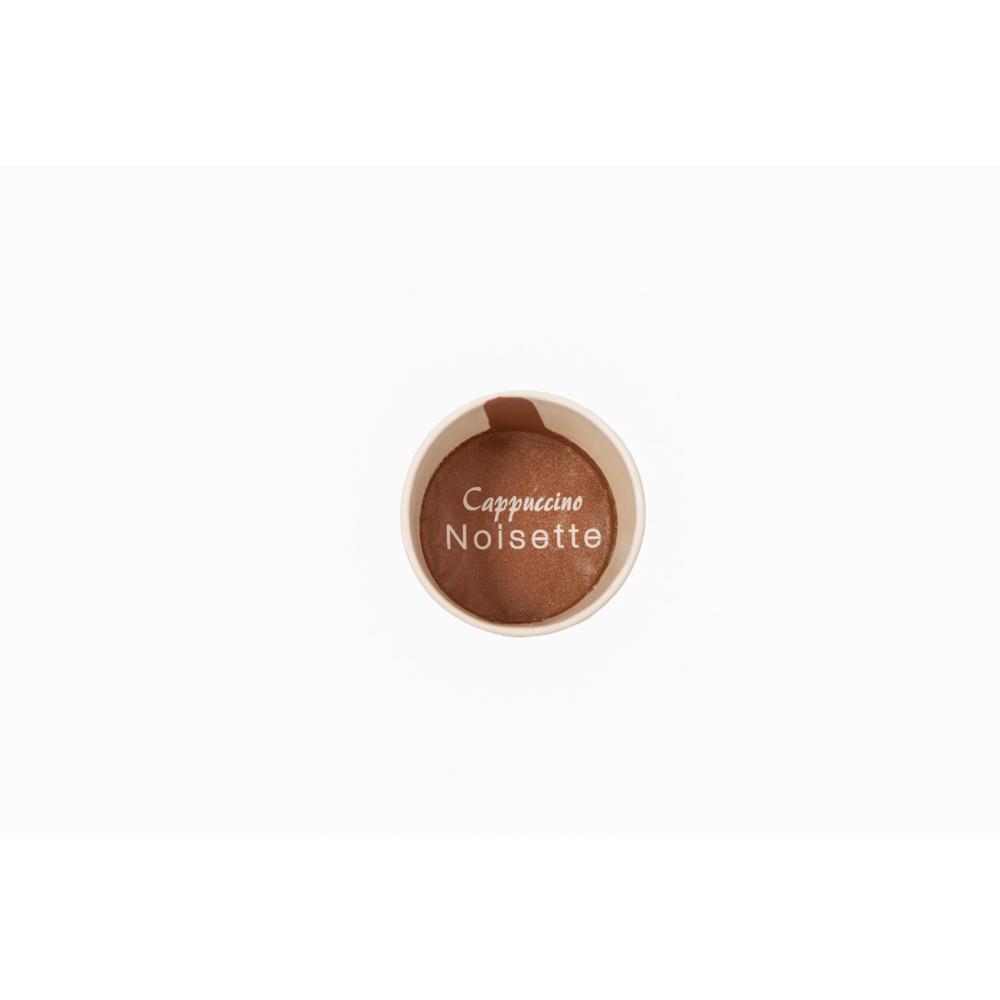 Gobelets carton Opercul�s pr�dos�s Cappuccino Noisette 18 cl - Lot de 15