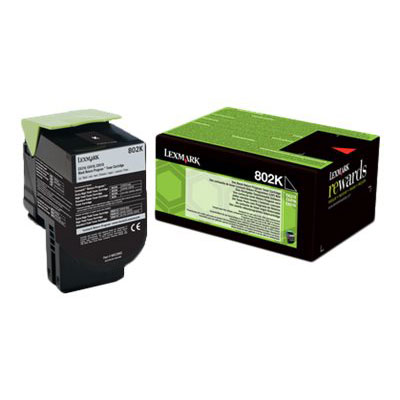 Cartouches de toner - Lexmark 802k cartouche de toner 1 pice(s) original noir