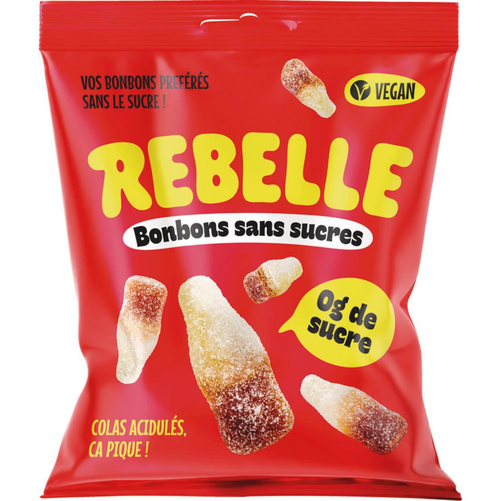 Bonbon bouteille Rebelle de colas vegan - Sans sucre - Sachet de 50 g