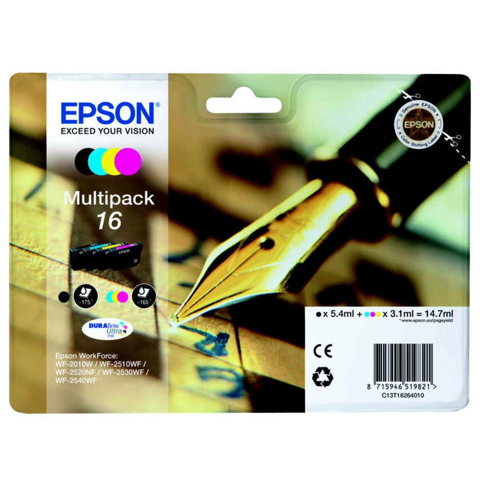 Cartouches pour imprimantes - Epson pen and crossword multipack "stylo  plume" 16 - encre durabrite ultra n,c,m,j