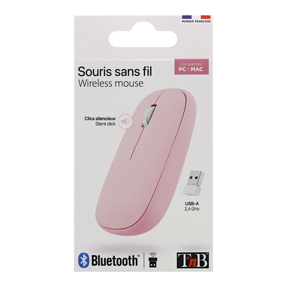 T'nb mwcolorpk souris ambidextre bluetooth 1200 dpi