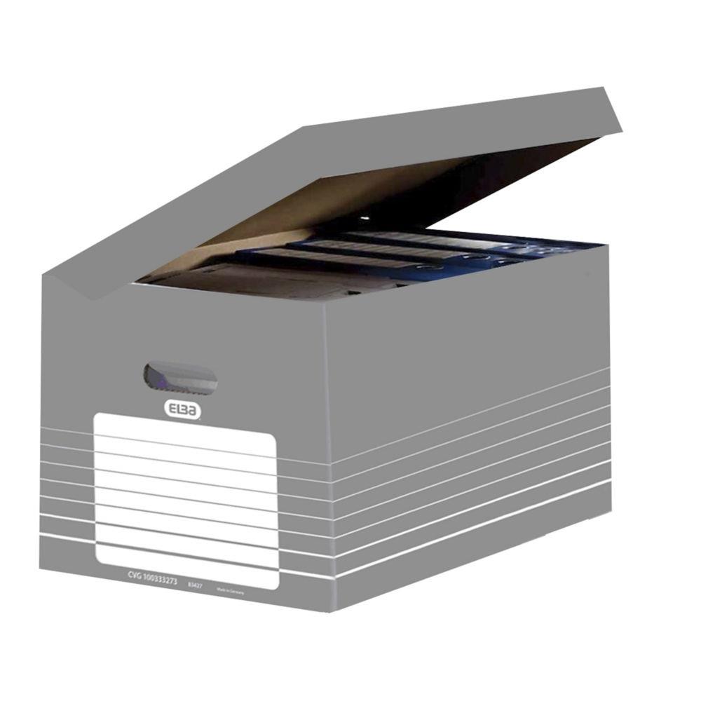 Conteneur en carton ouverture sur le dessus Elba - couvercle attenant - montage automatique