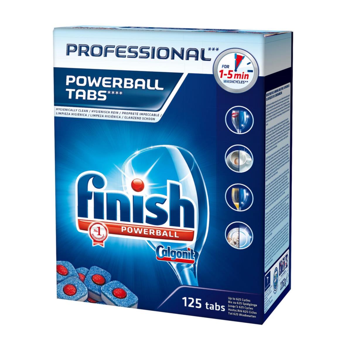 Pastilles Finish triple action pour lave vaisselle - boite de 125 tablettes