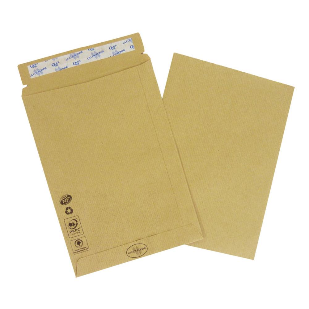 Enveloppe La Couronne - kraft - format international C5 - 162 x 229 mm - 90 g/m - fermeture autocollante (paquet 50 units)