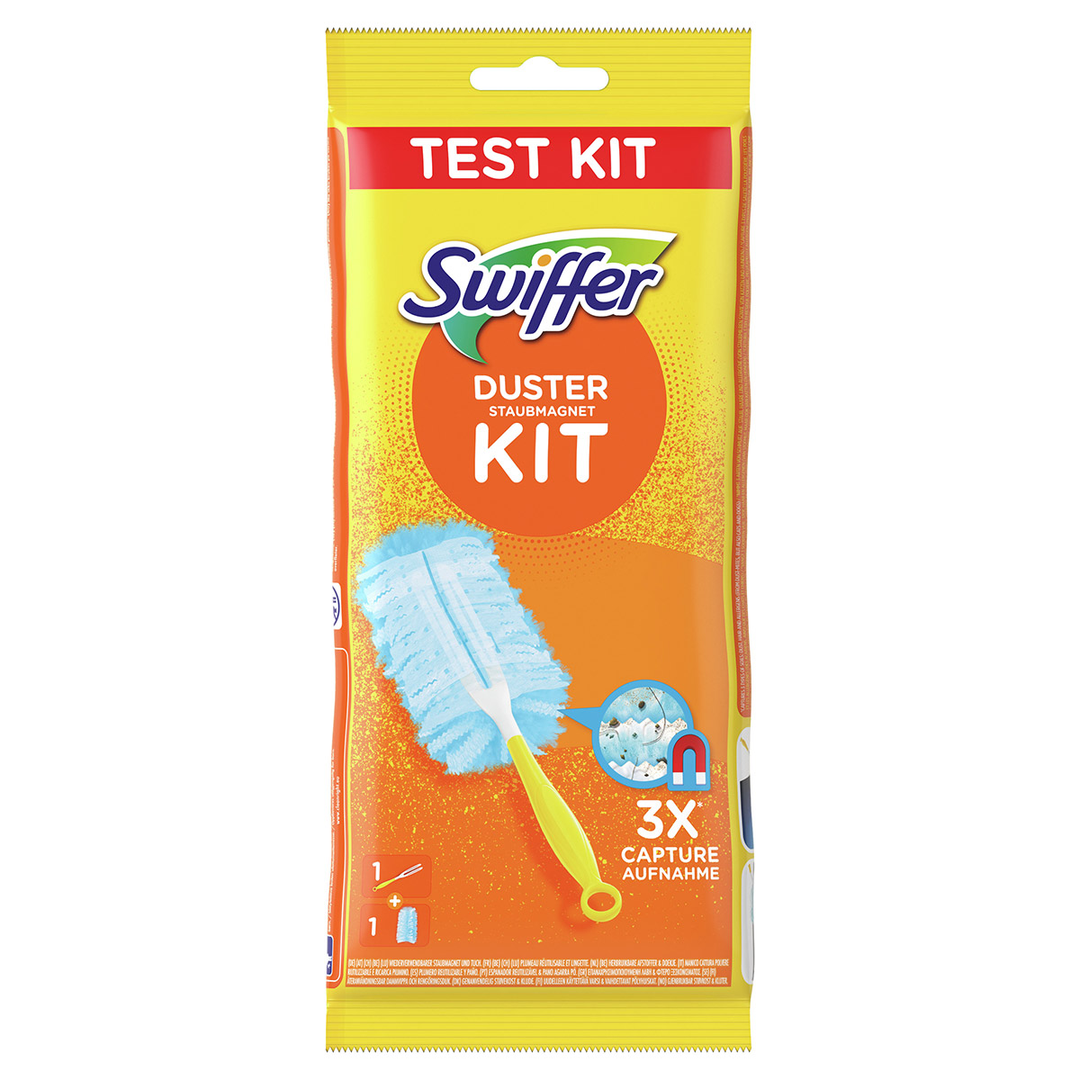 Kit d'essai plumeau Swiffer - manche + une recharge dpoussirante