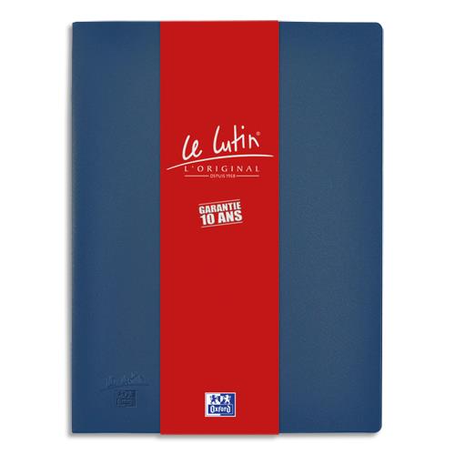Protge documents  pochettes transparentes Le lutin - 10 pochettes / 20 vues - A4 - bleu