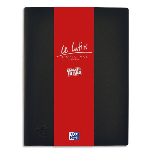 Protge documents  pochettes transparentes Le lutin - 10 pochettes / 20 vues - A4 - noir