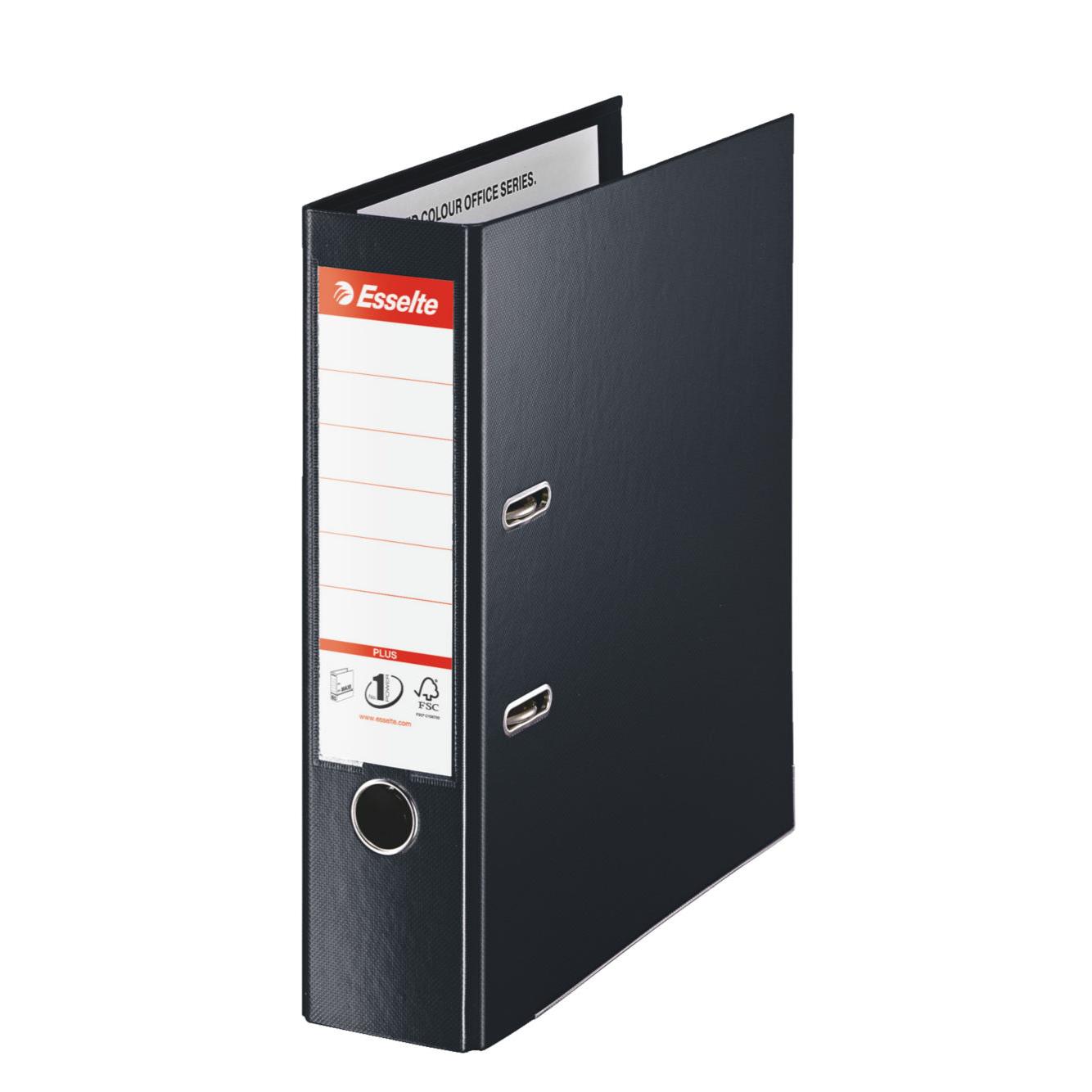Classeur  levier Esselte Maxi Plus - dos 8 cm - noir