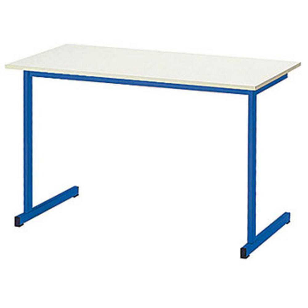 Table de formation classique 2 places - sable,bleu