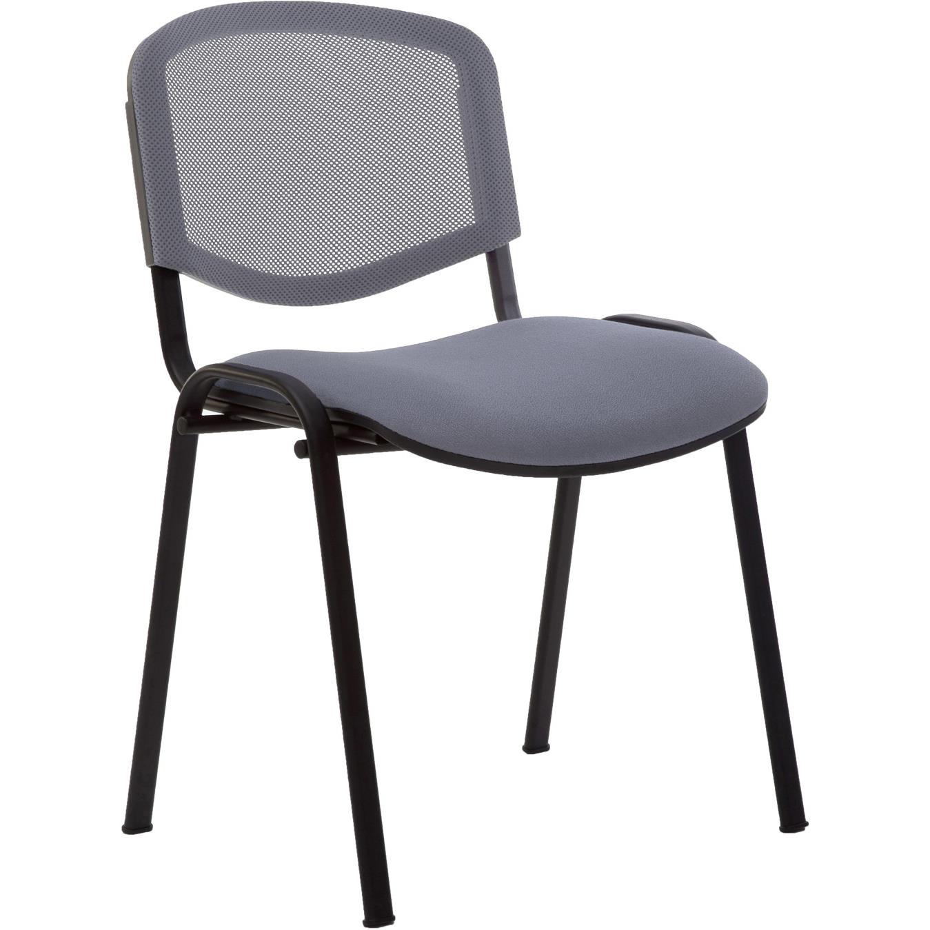 Chaise de r�union & visiteur One - maille filet,tissu - gris