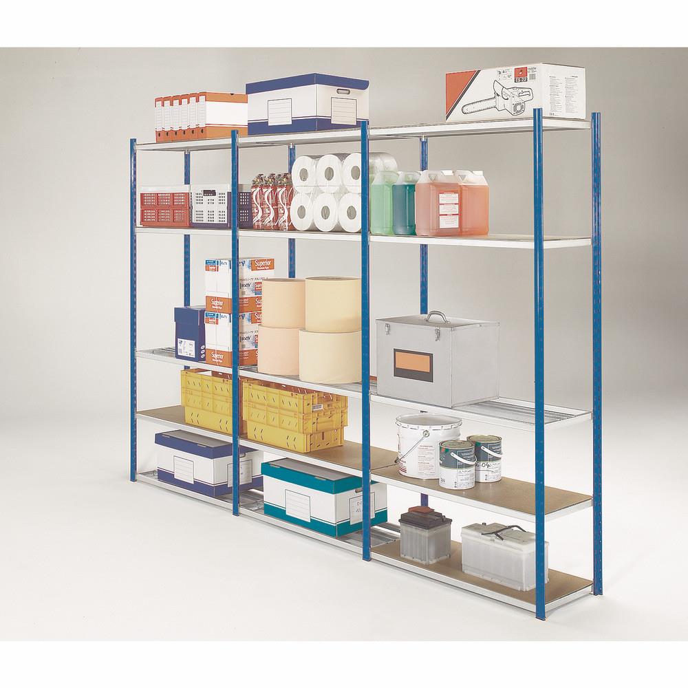 Rayonnage industriel Comptition - polyvalent - H 200 x L 100 x P 60 cm - lment suivant - bleu