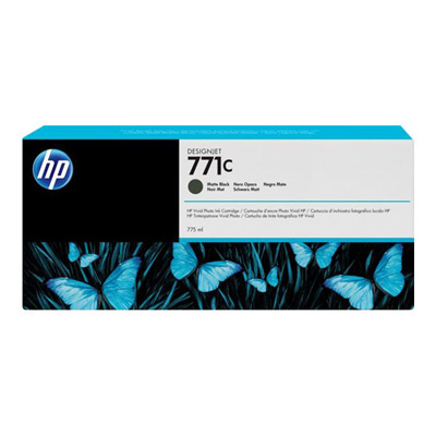 Hp 771c cartouche d'encre designjet noir mat, 775 ml