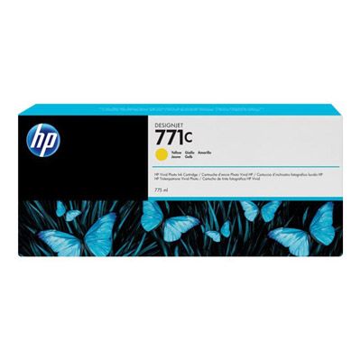 Hp 771c cartouche d'encre designjet jaune, 775 ml