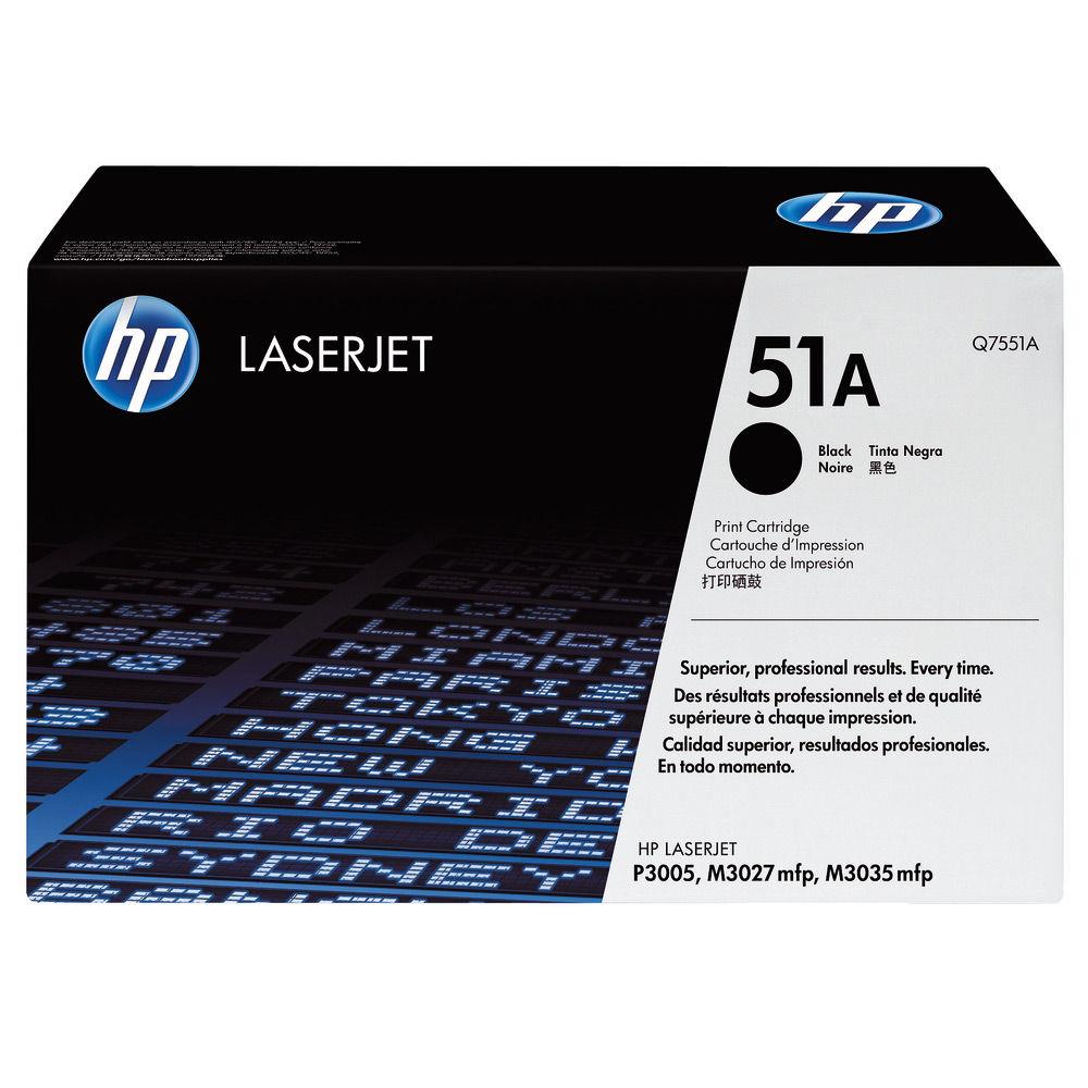 Cartouches de toner - Hp 51a toner laserjet noir authentique